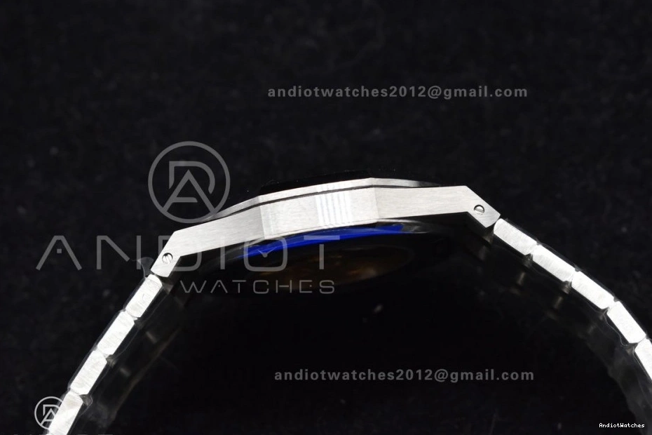 SS Versatile Frosted Bracelet 15400 1095 Edition A SS on ZF Blue Oak Royal Case 1:1 Best 41mm Dial Textured 1216
